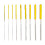 10pcs Diamond Cylindrical File 1mm-5.8mm Small Diameter Reaming File Grinding Tool Alloy Assorted File 1