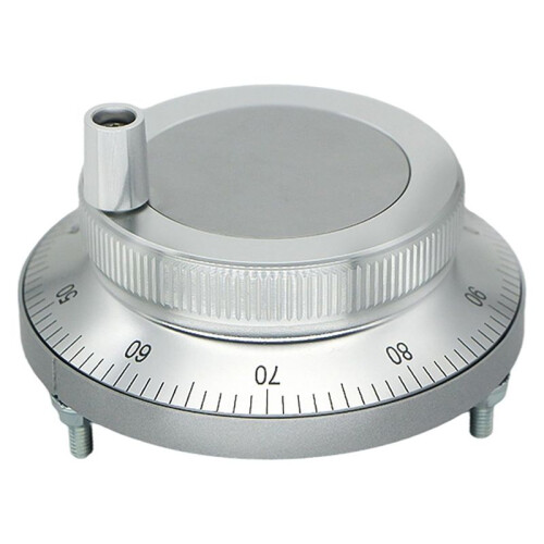 5V CNC Electronic Handwheel, 6 Terminal 100PPR Manual Pulse Generator Hand Wheel Rotary Knob Encoder with Handle 80mm
