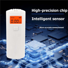 AT-64S Personal Gift Breath Alcoho Tester with Digital LCD Display Inhaler Alcoho Meter
