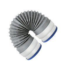 4" X 5FT Flexible Dryer Vent Hose, 6-Layer Aluminum Duct W/Rubber Seals & Clamps, Universal Dryer Vent Kit