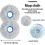 Replacement Kit for  X60 Max Ultra Robot Vacuum,Includes Main Roller Brush,Mop Pad,Dust Bag,Side Brush,HEPA Filter 3