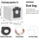 Replacement Kit for  X60 Max Ultra Robot Vacuum,Includes Main Roller Brush,Mop Pad,Dust Bag,Side Brush,HEPA Filter 7