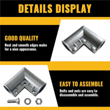 Chain Link Fence Gate Corner 1-3/8" X 1-3/8", Aluminum 90 Degree Gate Elbow, 1-3/8" Chain Link Fence Fittings, 4 Pack