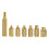 7PCS Heat Set Insert Soldering Iron Tip  M2 M2.5 M3 M5 M6 Hot Melt Insets Nut Brass Embedded Thread Insertion Kit 1