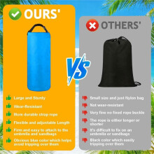 2Pack Beach Umbrella Weight Sand Bags Heavy Duty Sun Umbrella Sand Anchor Sunshade Canopy Tent Sandbag