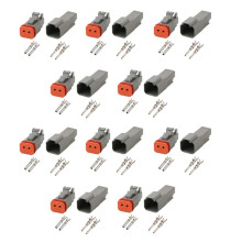 Deutsch DT 2-Pin Waterproof Electrical Connector,DT06-2S DT04-2P, Inlet Air Temperature Sensor Plug with Round Terminals