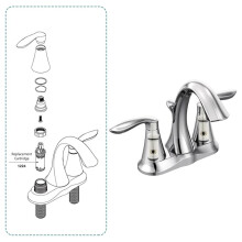 1224 Cartridge with 97479 Stem Extension Kit, Faucet Repair Kit for Moen Two Handle Faucets