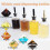 Set di Flaconi Dispenser per Sciroppo, Flaconi In Vetro per Sciroppo da Caffè, Accessori per Bar con Beccuccio In Metallo e Etichette. 3