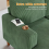 Corduroy U Shaped Sectional Sofa with Double Chaise 10