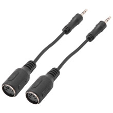 2 St. Typ-A MIDI Till 3,5 mm Adapter 14 Tum MIDI Hona Till TRS 3,5 mm Hane Breakout-Kabel Ljudkonverterare för Keyboards och Syntar.