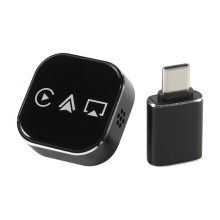 3in1 Wireless Carplay Adapter AirPlay Carplay Android Auto USB Dongle Plug and Wired Carplay to Wireless Black
