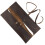 PU Leather Double KnifeRoll for Chefs,Vertical KnifeStorage Case,Portable Travel CarryOn Roll Bag,Rectangular Protector 5