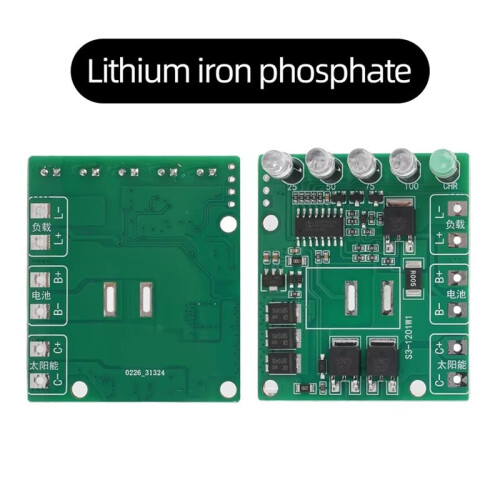 MPPT Solar Controller 12V Ternary Lithium/Lithium Iron Phosphate Battery Charging Module Solar Charging Control Board 4s 2