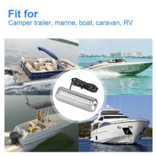 42 LED 12V Bootsheckleuchte Unterwasser Ponton Marine Schiffszubehör IP68 Wasserdicht Marineleuchte für Boot und Auto