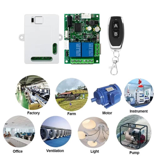 433MHz Receiver Electric Linear Actuator Motor Controller DC12V 24V 32V Universal 2 Channel Relay  Module 1