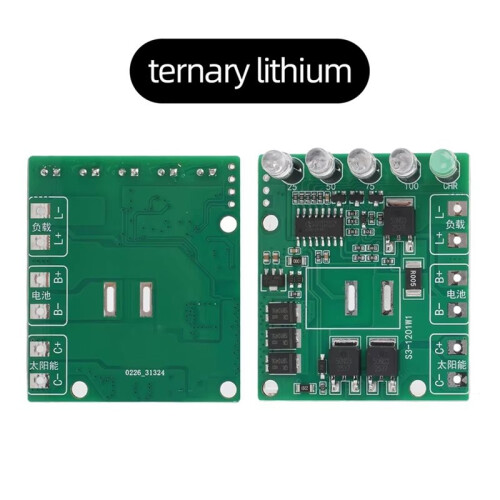 MPPT Solar Controller 12V Ternary Lithium/Lithium Iron Phosphate Battery Charging Module Solar Charging Control Board 3s 2