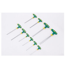 HG 10-Teiliges T-Griff-Sechskantschlüssel-Set für Auto- und Fahrradreparaturen mit Aufbewahrungshalterung, Chrom-Vanadium-Stahl, Torx-Ende (T9 Bis