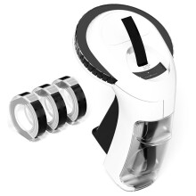 Rotuladora em Relevo com Fitas, Rotuladora Manual em Relevo Estilo Retrô, Ideal para Artesanato em Casa e no Escritório