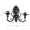 American Retro Double  Candle Holder Wall-Mounted Black Candlestick 6
