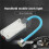 Portable Handheld Work Light with Bottom Magnet Flexible Hose Rechargeable Flashlight for Maintenance Outdoor Camping 5