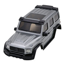 Corpo da Carcaça com Suporte para Balde de Luz e Suporte para Pneu Sobressalente para 1/30 para Axial SCX30 RC Crawler Peça de Upgrade DIY Cinza