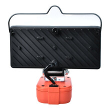 Lampe LED pour Batterie pour Black + Decker 20V Max, Projecteur 8 Pouces, Lampe de Travail Extérieure pour la Pêche, Lampe D'Urgence Portable
