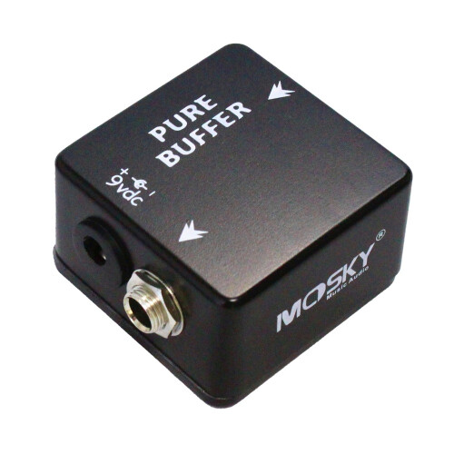 MOSKY PURE BUFFER Guitar Buffer Effect Pedal Full Metal Mini Size Black
