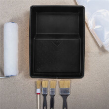Suporte para Rolo de Pintura, Bandeja de Plástico para Pintura, Design Compacto para Facilitar A Limpeza, Ferramentas de Pintura, Materiais para