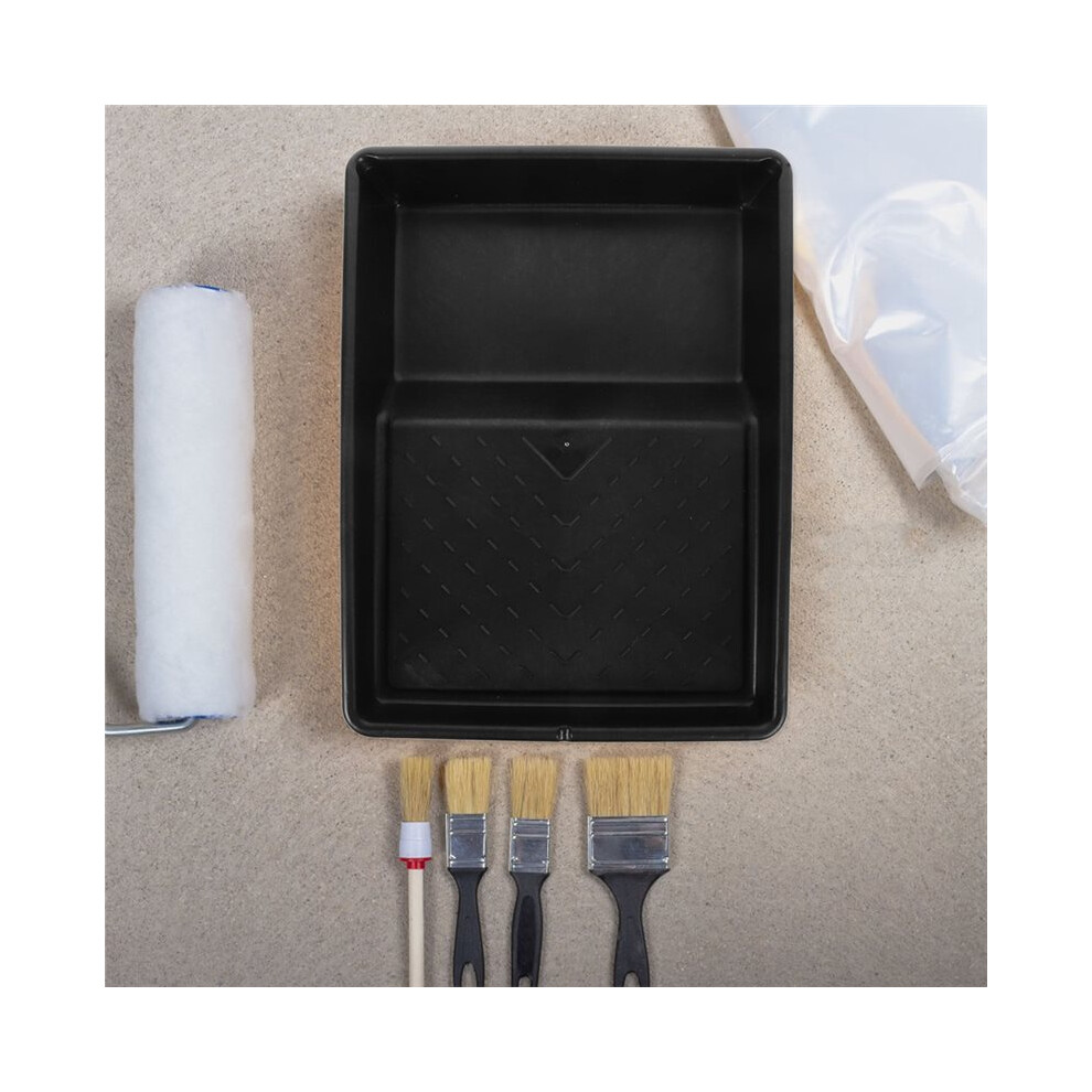 Roller Brush Holder Plastic Paint Tray Compact Design For Easy Cleaning Painting Tools Home Improvement Paint Supplies 4711563979363