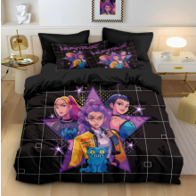 (King 240*220cm) Duvet Cover For Kpop Demon Hunters Series Printed Bedding Cartoon Pillowcase