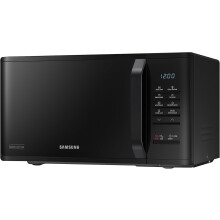 (Black, Solo) Samsung MS23K3523AS/EU 23L Solo Microwave Oven, Triple Distribution System, Silver