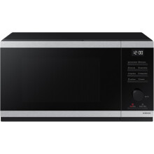 (Stainless Steel, Steamer) Samsung MS23K3523AS/EU 23L Solo Microwave Oven, Triple Distribution System, Silver