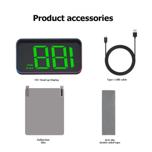 M2 HD Car   Display GPS Speedometer /H Digital HUD Windshield Projector Universal Auto Electronics Accessory 2
