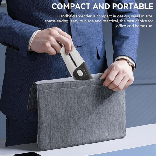Portable Handheld Paper Shredder,  USB Powered Paper Shredder for Home Office 2
