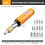 14 in 1 Multifunktions-Ratschen-Schraubendreher-Set mit Torx & Bits Gelb 6