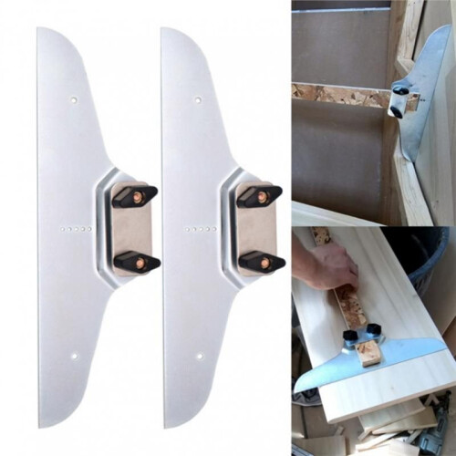 1 Pair Stainless Steel Stair Tread Template Tool for Precise Tile & Board Positioning 2