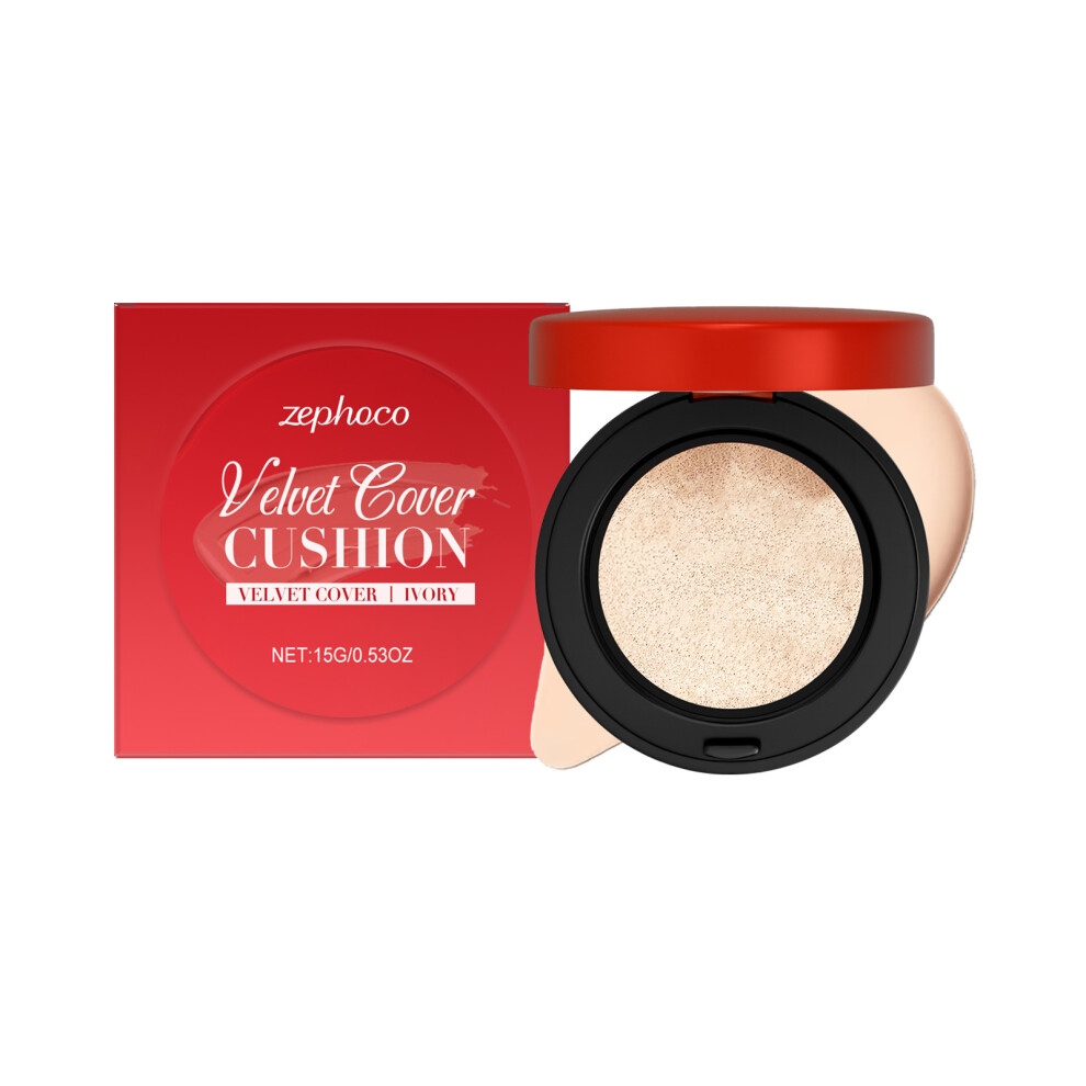 Ivory/White/Light Zephoco Moisturizing Concealer Cushion, Natural Makeup-Holding, And Compliant, Modifies Skin Tone And Moisturizes