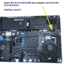M.2 M-Key to Oculink Adapter Card M.2 to OCuLink SFF-8611 SFF-8612 Host Adapter ReDriver Chip for External Card