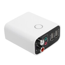 BT5.0 Bluetooth Câble 1 m 3,5 mm Blanc Adaptateur UE