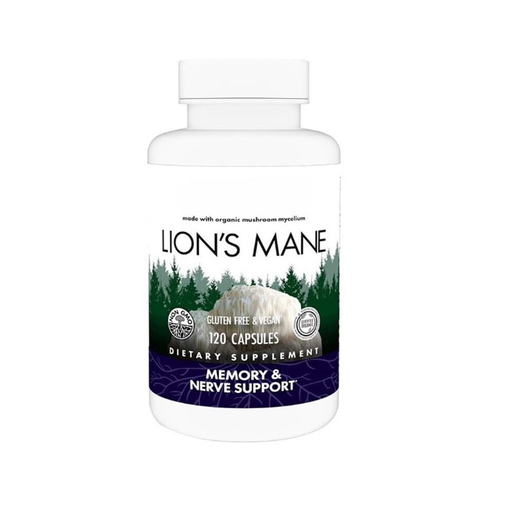 (2PCS) Mushrooms Lion's Mane-Supplement Capsules for Brain Health Support-120 Capsules