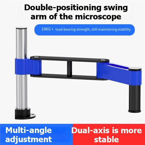 Adjustable 360 Rotating Microscope Arm Stand Universal Clamp Mount for 99% Stereo & Digital Microscopes 1