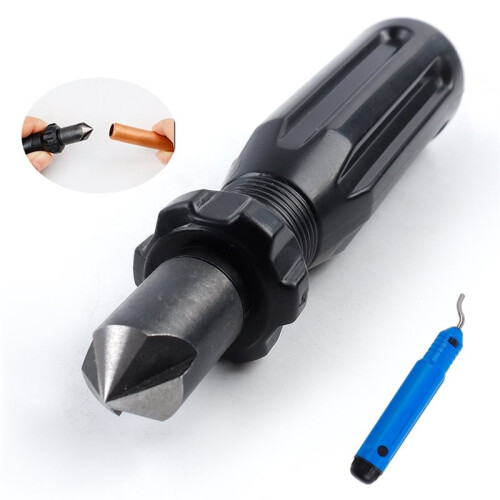 Short Length Hand Reamer & Countersink General Tools Deburring & Trimming Scraper Professional Carpentry Deburring Tool 1