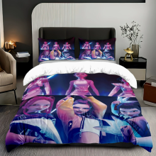 (King 240*220cm) Duvet Cover For Kpop Demon Hunters Series Printed Bedding Cartoon Pillowcase