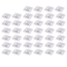 40 Stuks Transparante Beschermhoesjes voor USB-Flashdrives, Stofwerende Opbergdoosjes voor USB-Sticks en Geheugenkaarten