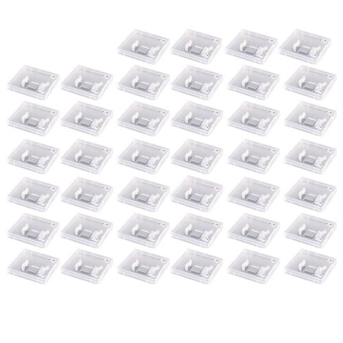 40pcs USB Flash Drive Boxes Protector Transparent Clear Storage Case Dustproof USB Stick Packaging for Memory Drives