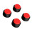 4Pcs Audio Speaker Isolation Feet Turntable Damper Absorption Shock Pad for Amplifier Devices Red 1
