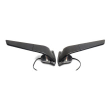 Motorcycle Rearview Side Mirrors Wind Wing Adjustable Rotating with LED Light for YZF R1 R1 M 2020 - 2025