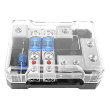 Multi-Functional 2-Channel Fuse Box with LED Light Fuse and 2-in-1 Junction Box Automotive Modification Fuse Box