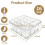 Socks Underwear Drawer Organizer, 16 Compartment Clear Plastic Storage Box with Lid & Adjustable Dividers, Tie Box 6
