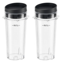 2 Stück 16-Unzen-Mixbecher mit Deckel für -Mixer der Serien BL770, BL780, BL660, BL740 und BL810